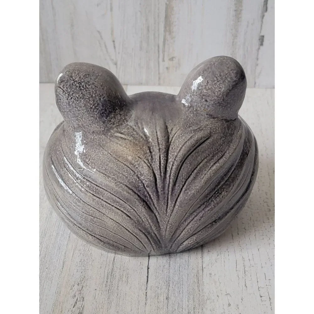 Halloween ceramic black cat face tealight home decor‎